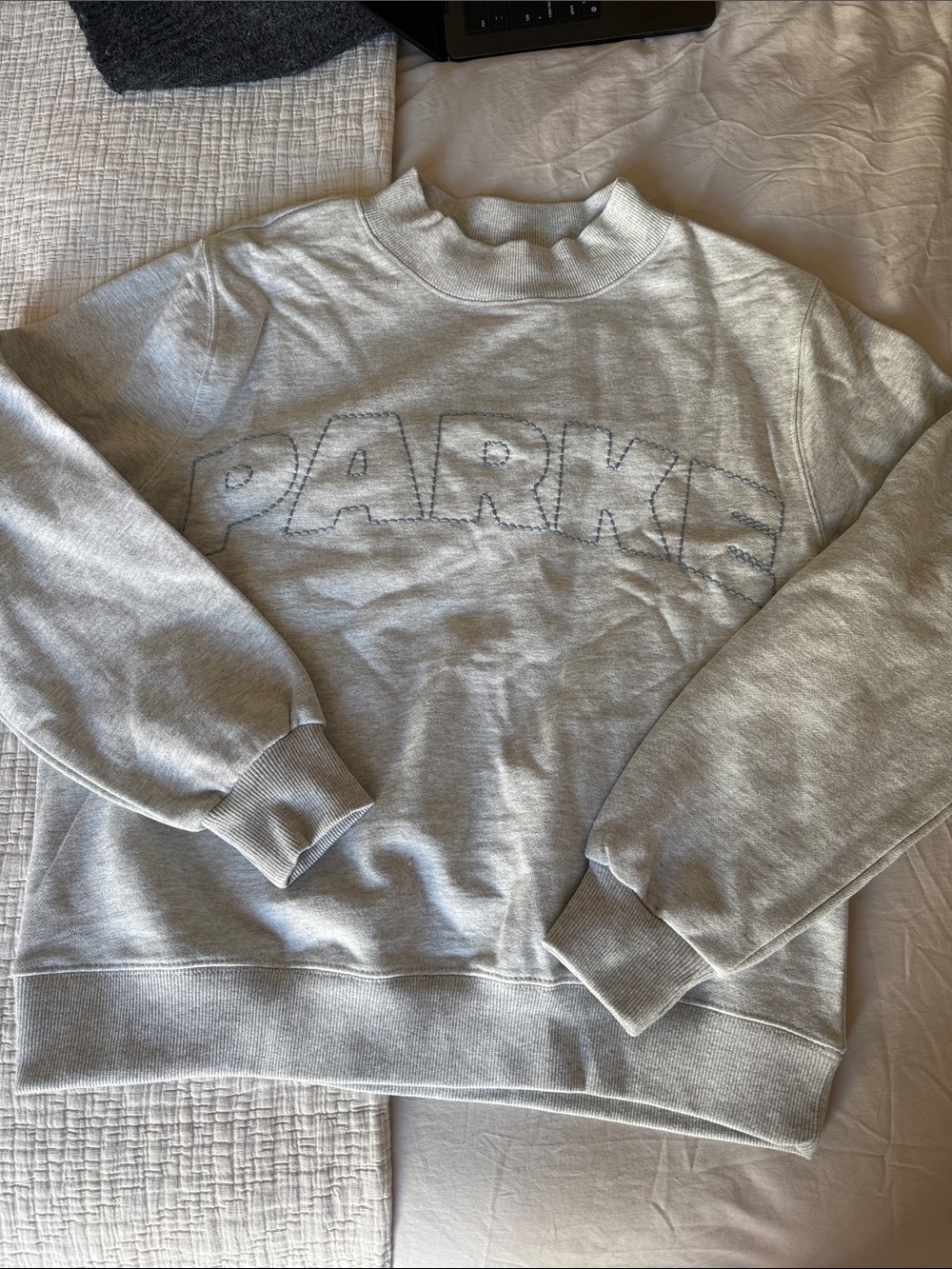 Parke x Target Mockneck Pullover Sweatshirt in Heather Gray XXS/XS